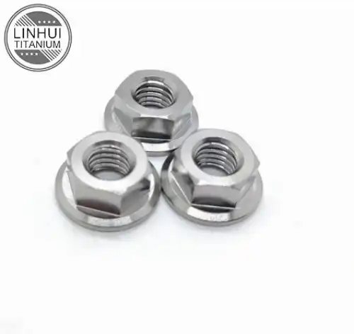 Titanium flange nuts